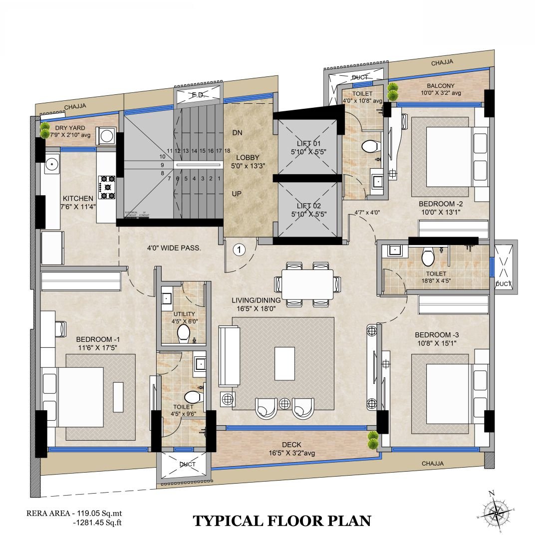 Typical Apartment Layout